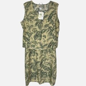 Coldwater Creek Tropical Toile Maxi Skirt and Tank